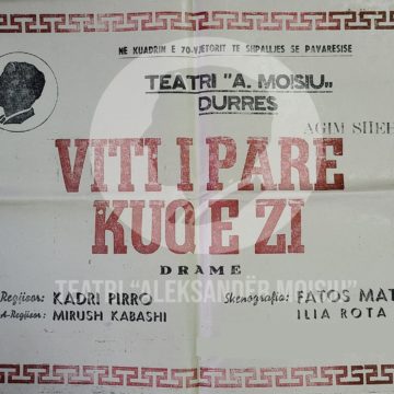 Foto të rralla të dramës “Viti i parë kuq e zi”, nga Teatri “Aleksandër Moisiu”.