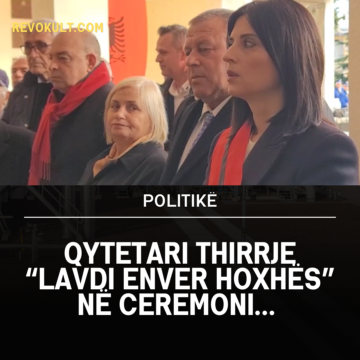 Qytetari thirrje “Lavdi Enver Hoxhës”, në ceremoninë e mbajtur nga kryetarja e bashkisë/ Video
