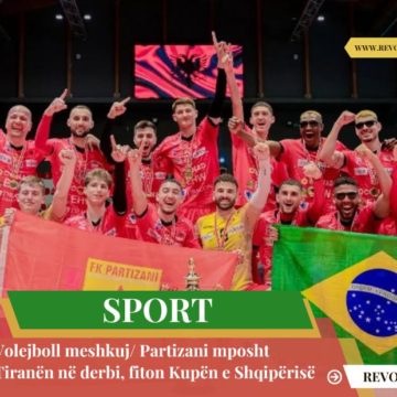 Volejboll meshkuj/ Partizani mposht Tiranën në derbi, fiton Kupën e Shqipërisë