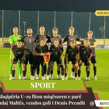 Shqipëria U-19 fiton miqësoren e parë ndaj Maltës, vendos goli i Denis Prendit