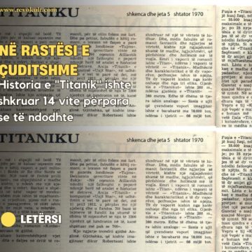 Historia e “Titanik” ishte shkruar 14 vite përpara se të ndodhte