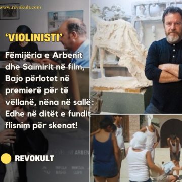 ‘Violinisti’/ Fëmijëria e Arbenit dhe Saimirit në film, Bajo përlotet në premierë për të vëllanë, nëna në sallë: Edhe në ditët e fundit flisnim për skenat!