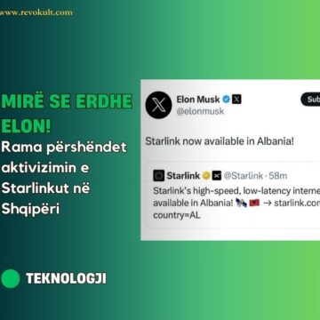 Rama përshëndet aktivizimin e Starlinkut në Shqipëri: Mirë se erdhe Elon!
