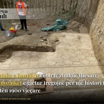 Nëntoka e Durrësit vijon të zbulojë thesare/ Dy mozaikët e gjetur tregojnë për një histori të paktën 1900 vjeçare