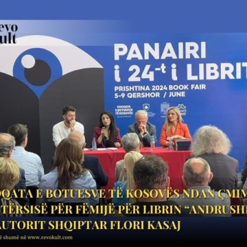 Shoqata e Botuesve të Kosovës ndan çmimin e Letërsisë për fëmijë për librin “Andrushi” të autorit shqiptar Flori Kasaj