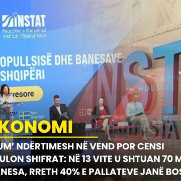 ‘Bum’ ndërtimesh në vend por Censi zbulon shifrat: Në 13 vite u shtuan 70 mijë banesa, rreth 40% e pallateve janë bosh