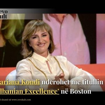 Mariana Kondi nderohet me titullin ‘Albanian Excellence’ në Boston