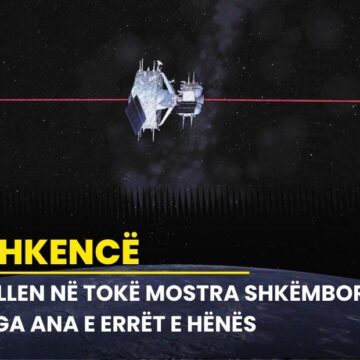 Sillen në Tokë mostra shkëmbore nga ana e errët e Hënës