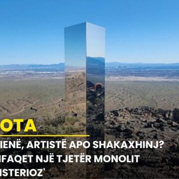 Alienë, artistë apo shakaxhinj? Shfaqet një tjetër monolit ‘misterioz’