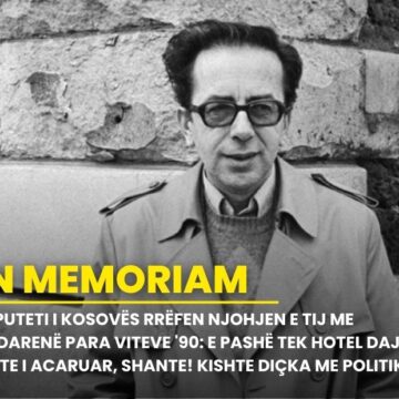 Deputeti i Kosovës rrëfen njohjen e tij me Kadarenë para viteve ’90: E pashë tek Hotel Dajti ishte i acaruar, shante! Kishte diçka me politikën