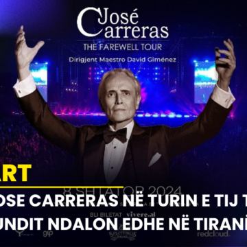 Jose Carreras në turin e tij të fundit ndalon edhe në Tiranë!