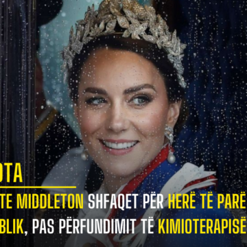 Kate Middleton shfaqet për herë të parë në publik, pas përfundimit të kimioterapisë