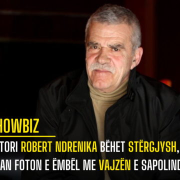 Aktori Robert Ndrenika bëhet stërgjysh, ndan foton e ëmbël me vajzën e sapolindur