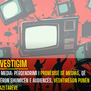 INA Media: Përqendrimi i pronësisë së medias, që zotëron shumicën e audiencës, vështirëson punën e gazetarëve