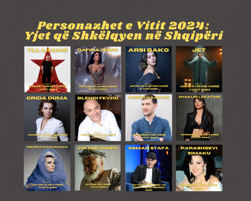 Personazhet e Vitit 2024: Yjet që Shkëlqyen në Shqipëri