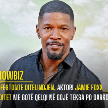 Po festonte ditëlindjen, aktori Jamie Foxx goditet me gotë qelqi në gojë teksa po darkonte