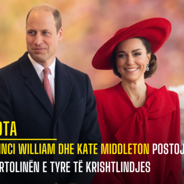 Princi William dhe Kate Middleton postojnë kartolinën e tyre të Krishtlindjes