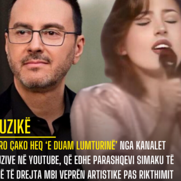 Pirro Çako heq ‘E duam lumturinë’ nga kanalet abuzive në Youtube, që edhe Parashqevi Simaku të ketë të drejta mbi veprën artistike pas rikthimit