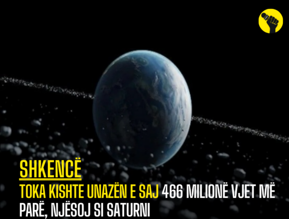 Toka kishte unazën e saj 466 milionë vjet më parë, njësoj si Saturni