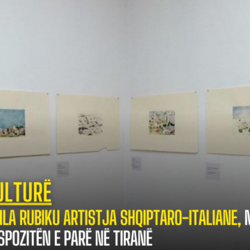 Anila Rubiku artistja shqiptaro-italiane, me ekspozitën e parë në Tiranë