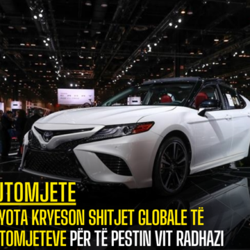 Toyota kryeson shitjet globale të automjeteve për të pestin vit radhazi