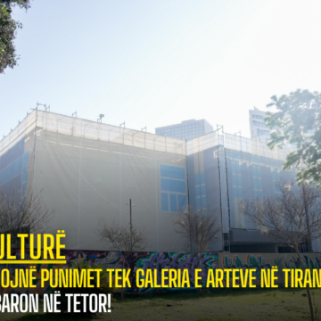 Vijojnë punimet tek Galeria e Arteve në Tiranë, mbaron në tetor!