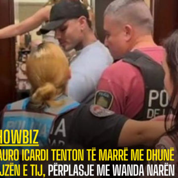 Mauro Icardi tenton të marrë me dhunë vajzën e tij, përplasje me Wanda Narën (Video)