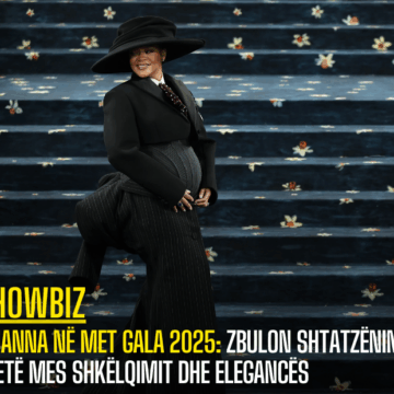 Rihanna në Met Gala 2025: Zbulon shtatzëninë e tretë mes shkëlqimit dhe elegancës