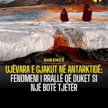 Ujëvara e Gjakut në Antarktidë: Fenomeni i rrallë që duket si një botë tjetër