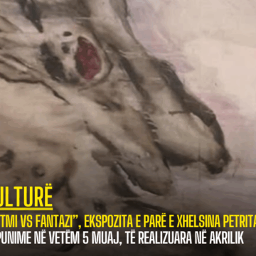 “Vetmi vs fantazi”, ekspozita e parë e Xhelsina Petritajt! 16 punime në vetëm 5 muaj, të realizuara në akrilik