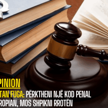 Artan Fuga: Përktheni një kod penal evropian, mos shpikni rrotën