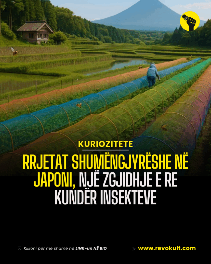 Rrjetat shumëngjyrëshe në Japoni, një zgjidhje e re kundër insekteve