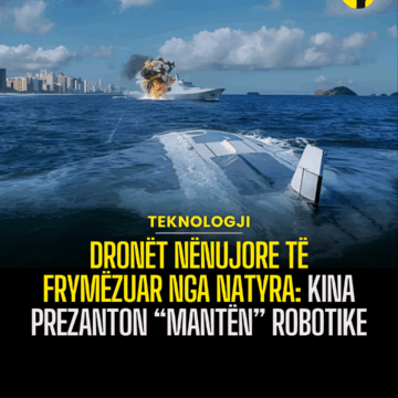 Dronët nënujore të frymëzuar nga natyra: Kina prezanton “Mantën” robotike