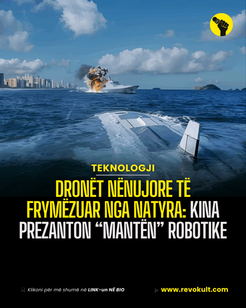Dronët nënujore të frymëzuar nga natyra: Kina prezanton “Mantën” robotike