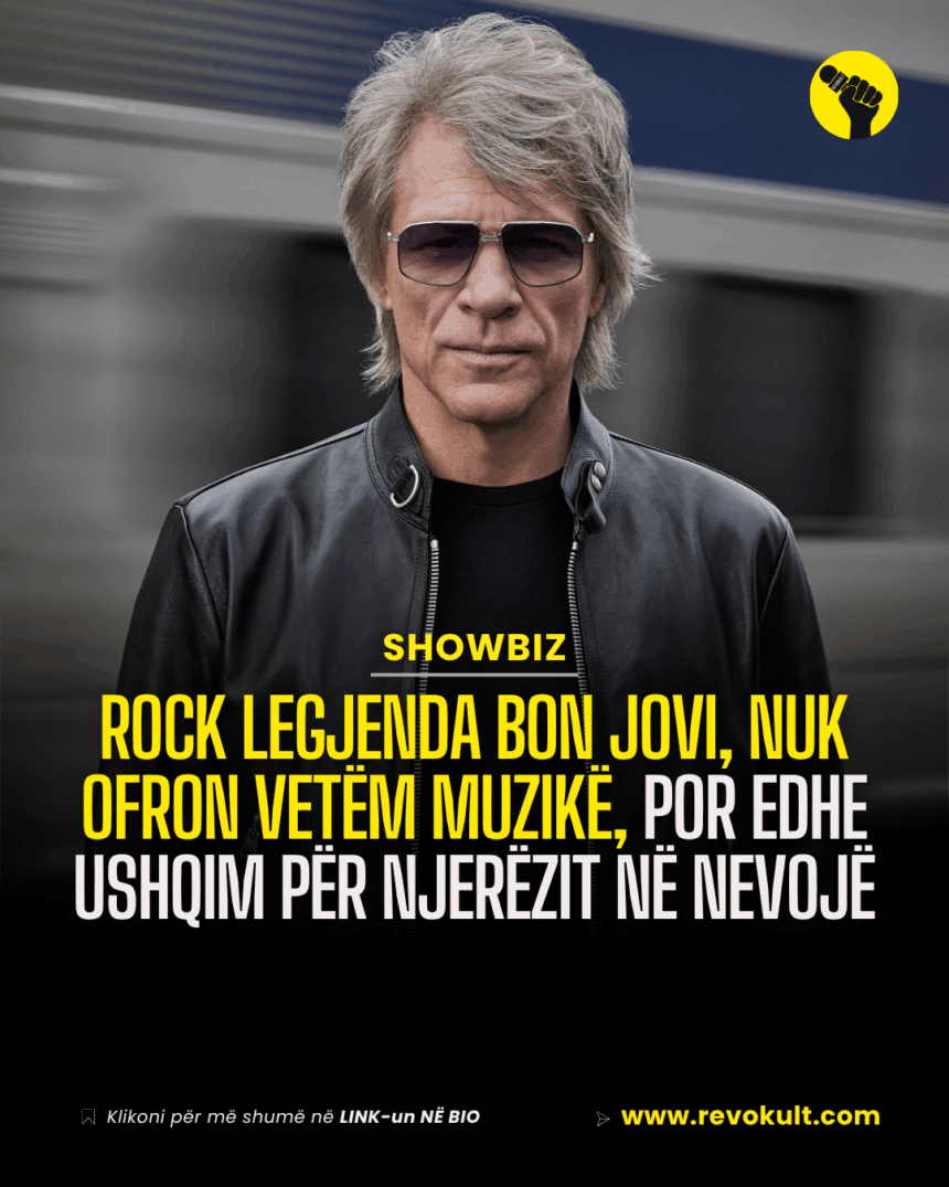 Rock legjenda Bon Jovi, nuk ofron vetëm muzikë, por edhe ushqim për njerëzit në nevojë