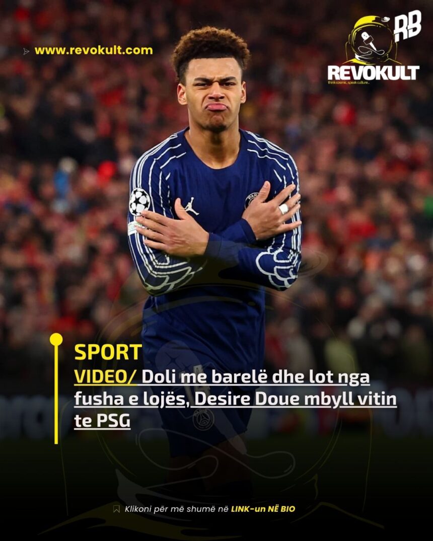 VIDEO/ Doli me barelë dhe lot nga fusha e lojës, Desire Doue mbyll vitin te PSG