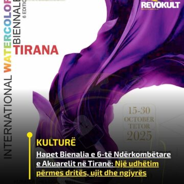 Hapet Bienalia e 6-të Ndërkombëtare e Akuarelit në Tiranë: Një udhëtim përmes dritës, ujit dhe ngjyrës