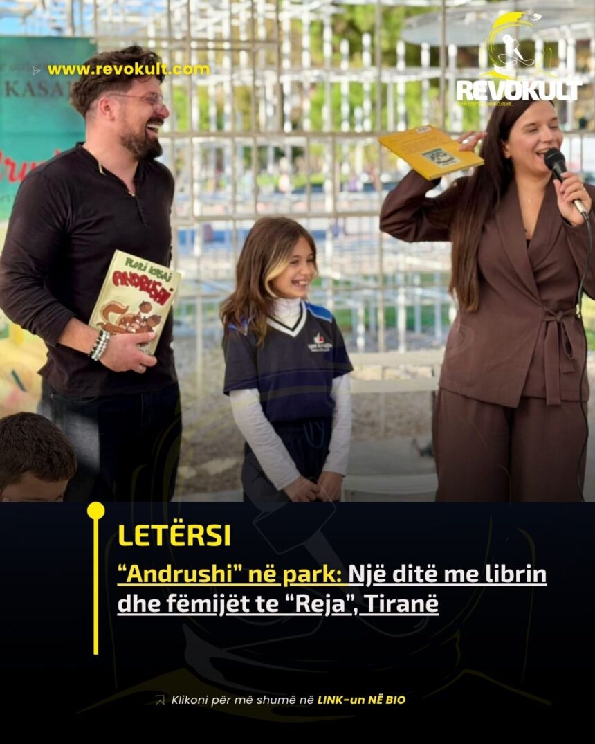 “Andrushi” në park: Një ditë me librin dhe fëmijët te “Reja”, Tiranë