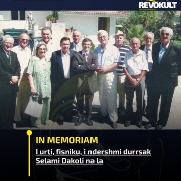 In memoriam/ I urti, fisniku, i ndershmi durrsak Selami Dakoli na la