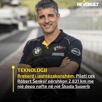 Rekord i jashtëzakonshëm: Piloti çek Róbert Šenkýř përshkon 2,831 km me një depo nafte në një Škoda Superb