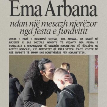 Ema Arbana ndan një mesazh njerëzor nga festa e fundvitit