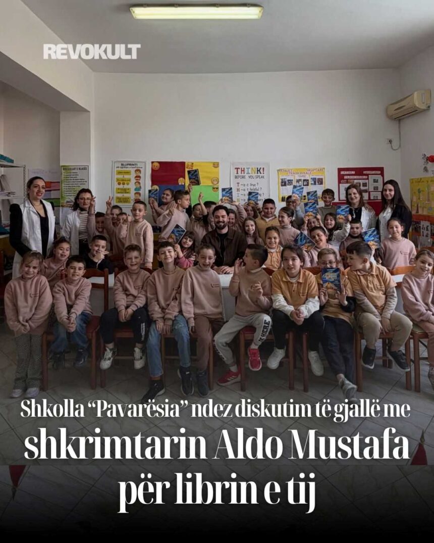 1 Shkolla “Pavarësia” ndez diskutim të gjallë me shkrimtarin Aldo Mustafa për librin e tij