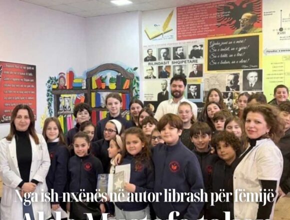 1 Nga ish-nxënës në autor librash për fëmijë, Aldo Mustafa takon nxënësit e “Jusuf Pukës”