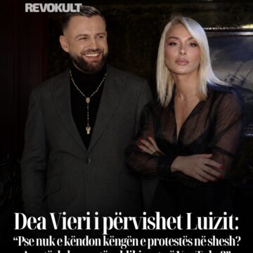 Screenshot Dea Vieri i përvishet Luizit: “Pse nuk e këndon këngën e protestës në shesh? Apo të duhen vetëm klikimet në YouTube?”