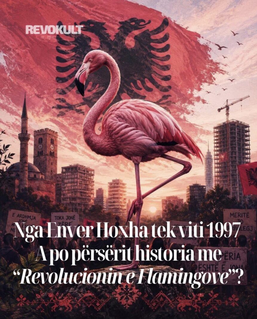 Screenshot Nga Enver Hoxha tek viti 1997: A po përsërit historia me “Revolucionin e Flamingove”?