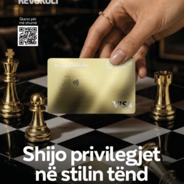 Screenshot Credins Bank sjell Visa Infinite, kartën e parë metalike në Shqipëri!