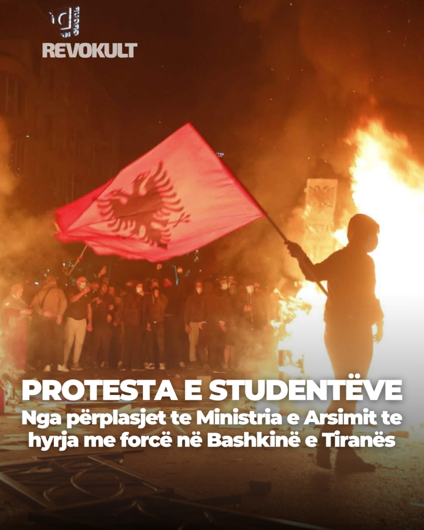 Copy of Revo - 1 Protesta e studentëve në Tiranë: Nga përplasjet te Ministria e Arsimit te hyrja me forcë në bashki