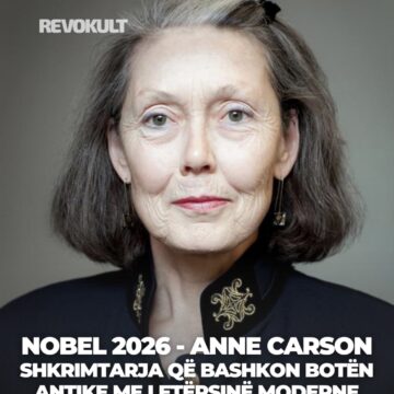 Screenshot Nobel 2026 – Anne Carson, shkrimtarja që bashkon botën antike me letërsinë moderne